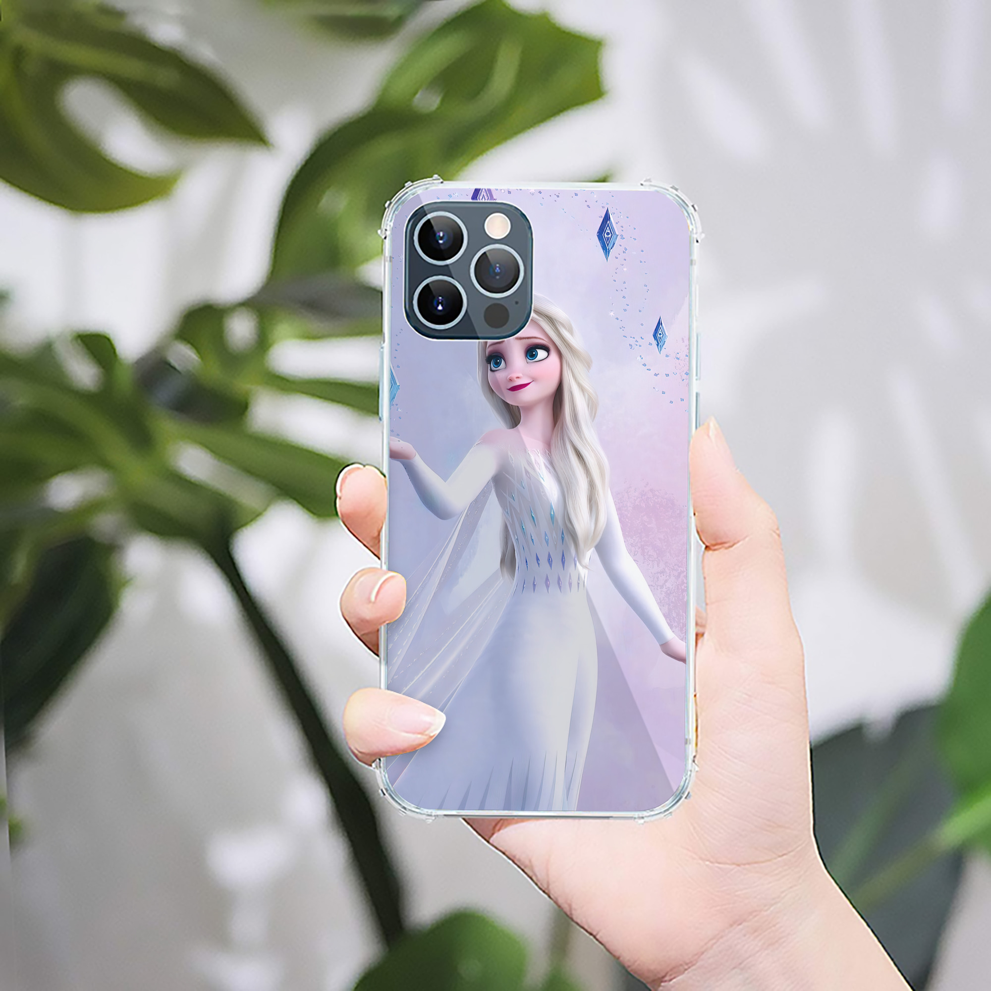 （画像用） アナと雪の女王 アンナ エルサ Frozen Anna Elsa 【iPhone 12シリーズ対応】透明スマホケース（クリアソフトケース）